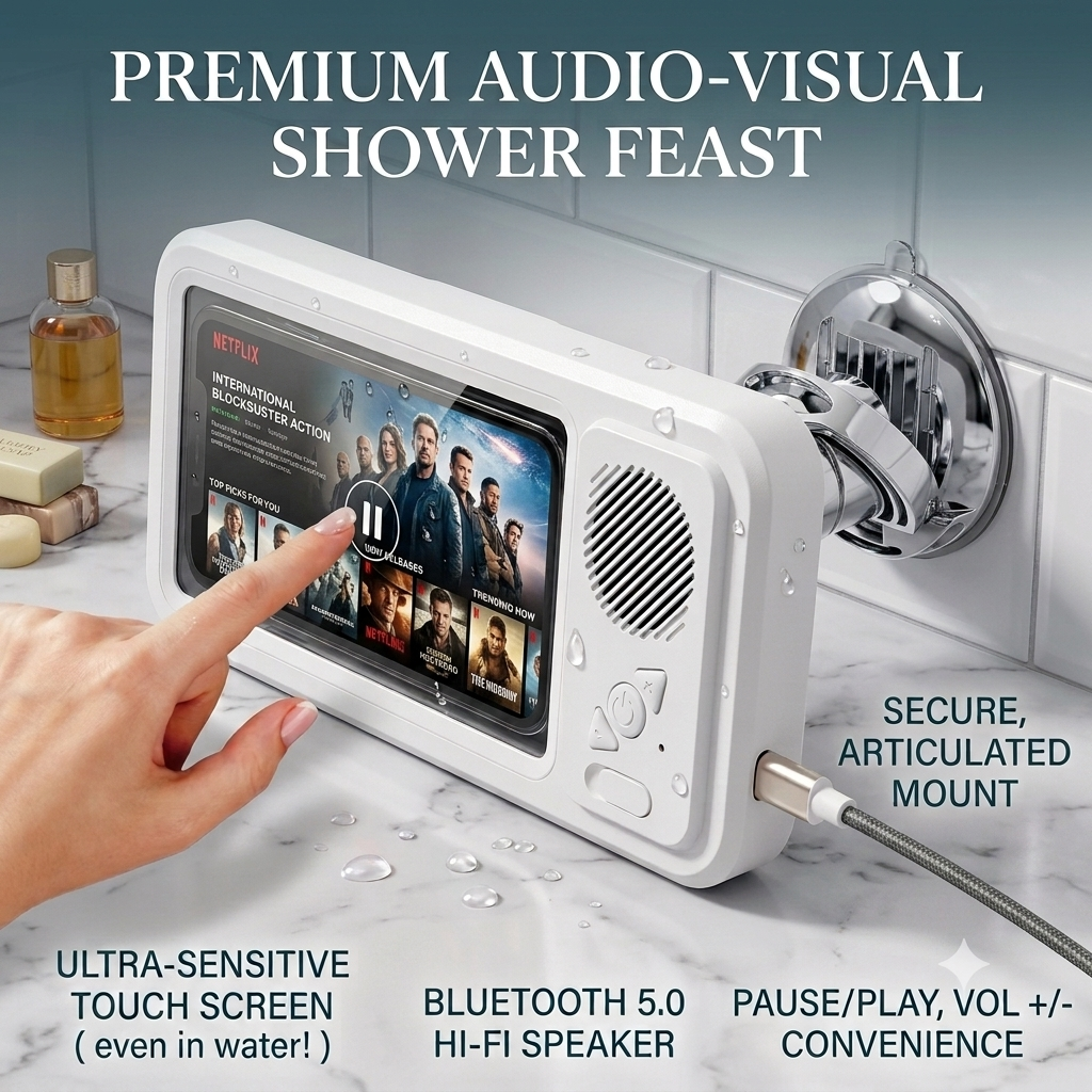 ShowerDock — Waterproof Phone Case & Speaker