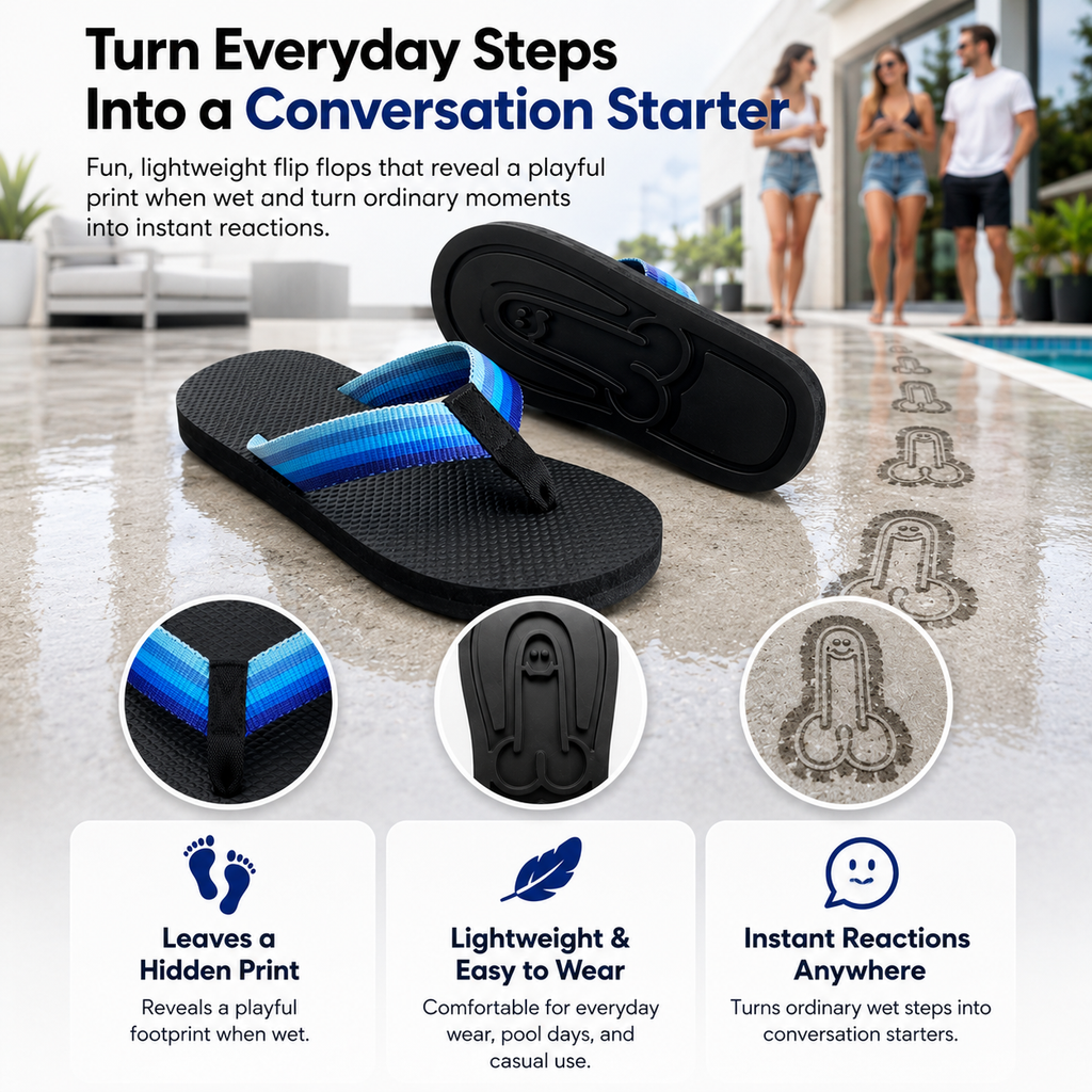 Hidden Print Flip Flops